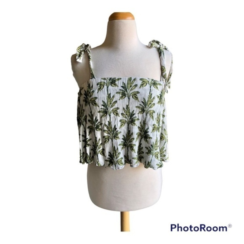 Show me your mumu palm tree print poppy swing top small - Picture 2 of 8